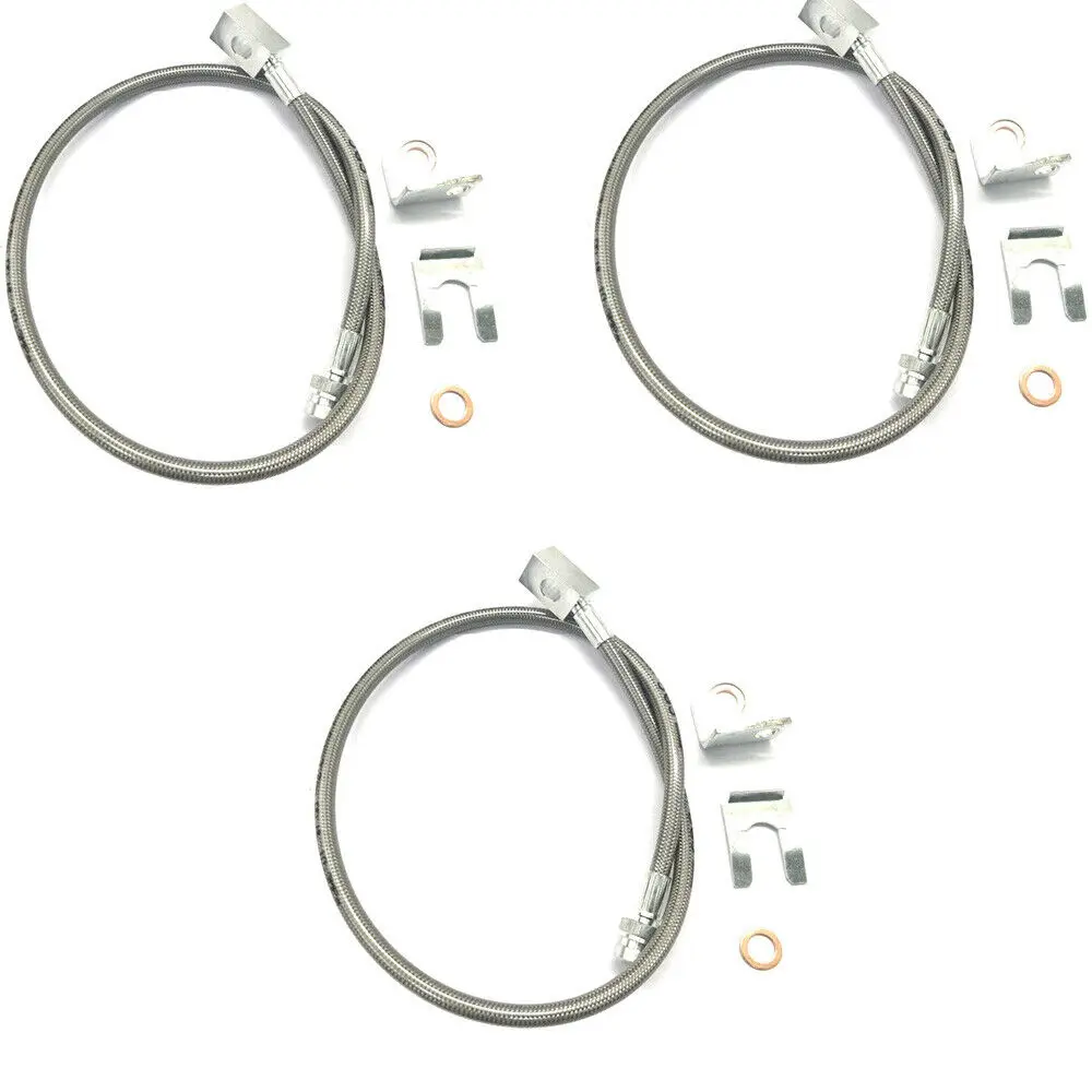 89715 расширенные нержавеющие тормозные линии передние/задние подходят w/ 4 6 дюймов