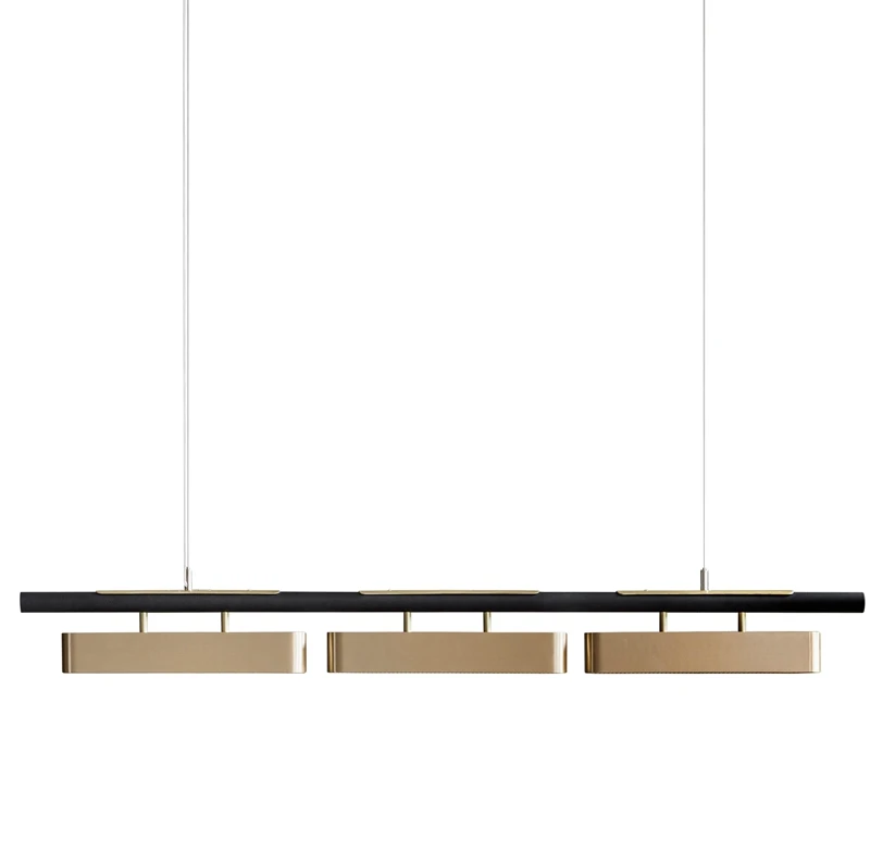 

All copper postmodern art chandelier hotel living room bedroom background wall brass chandelier