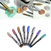 8 colorsset acrylic epoxy resin drawing pen paint highlights metallic permanent marker graffiti point pen for diy jewelry mold