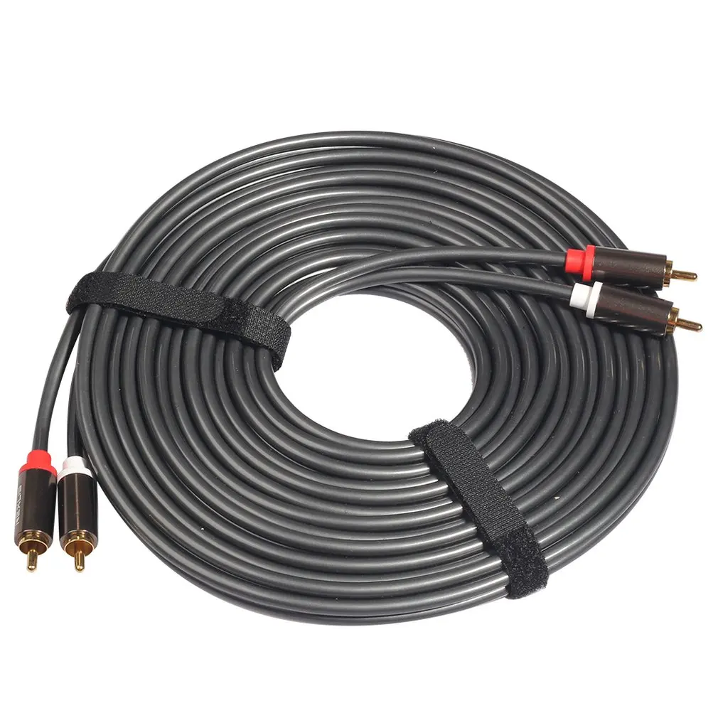 2Rca на 2 Rca папа аудио кабель позолоченный 1 м 8 3 5 10 домашний кинотеатр Dvd ТВ