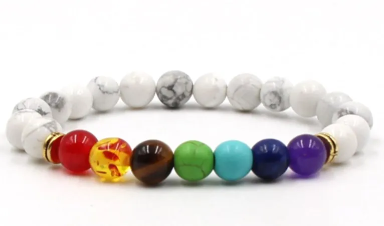 

8 мм hfg3 mulitcolor Радуга эластичный камень из натуральной лавы бусины агат оникс браслет Будда Белый Howlite лазурит ювелирные изделия