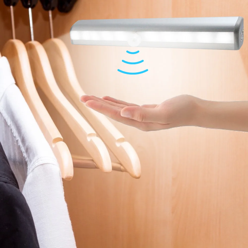 

LED Human Body Induction Lights Motion Sensor Bar Lamps Cabinets Closet Lighting