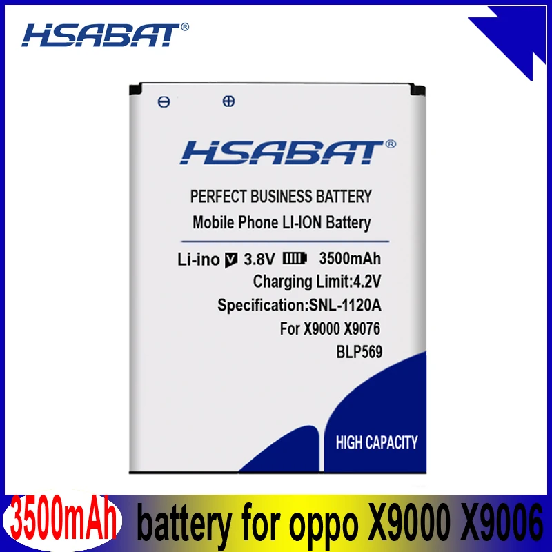 HSABAT 3500 мАч BLP569 Аккумулятор для OPPO Find 7 7a X9000 X9006 LTE X9007 X9076 X9077 литий ионный полимерный