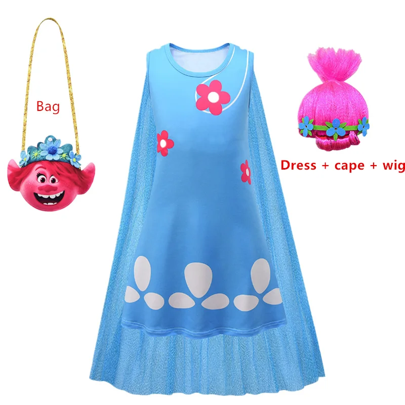 Костюм для Хэллоуина Тролль 2 Маковый карнавальный костюм летнее платье