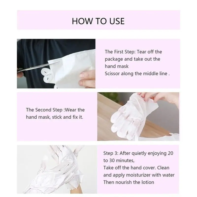 2 шт. увлажняющая Медовая маска для рук шелковая Лыжная улучшает сухое