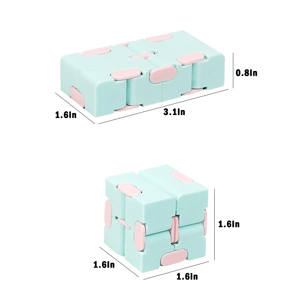

Children Adult Decompression Toy Infinity Magic Cube Square Puzzle Toys Relieve Stress Funny Hand Game Four Corner Maze Toys