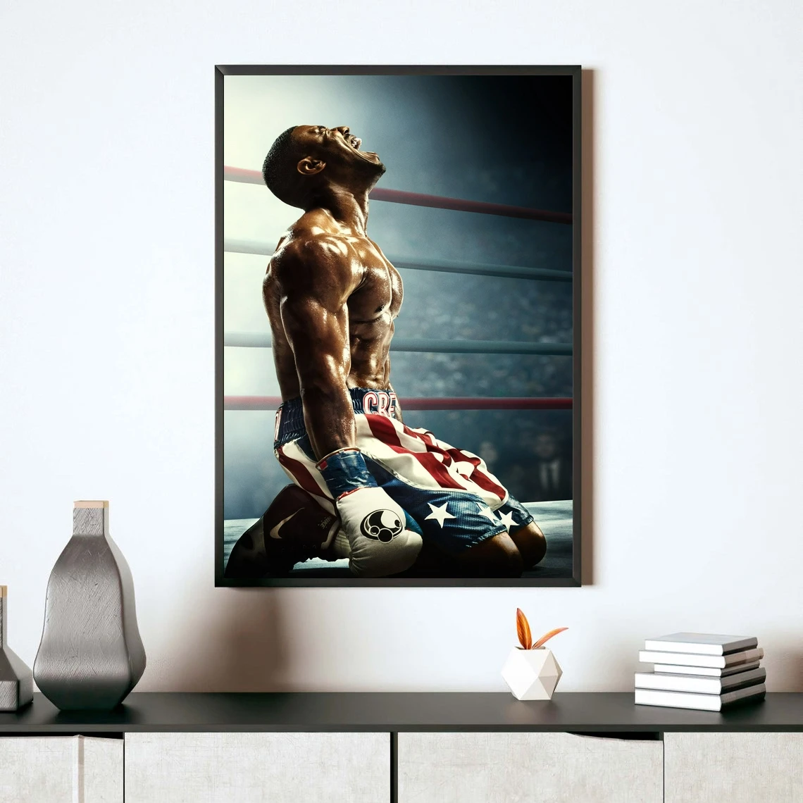 Creed II-p&oacute;ster de pel&iacute;cula, lienzo impreso, pintura de pared, decoraci&oacute;n del hogar (sin marco)-4