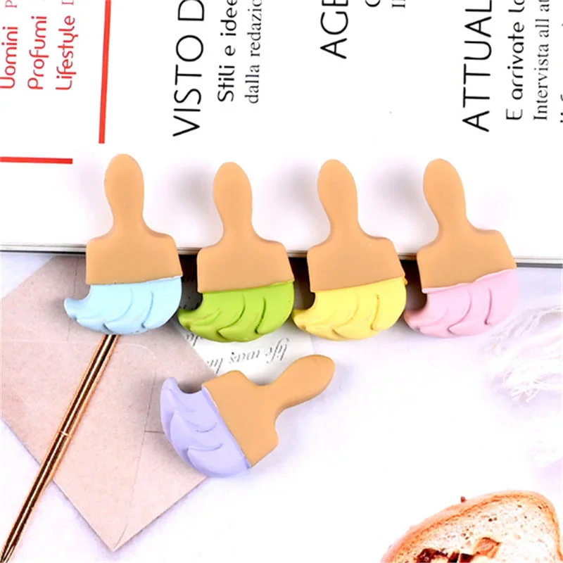 

Julie Wang 10PCS Resin Cartoon Paint Brush Charms Random Color Artificial Tool Pendants Jewelry Making Accessory Decor
