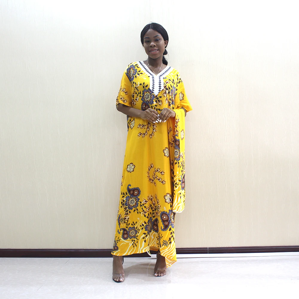 Винтажное модное платье в африканском стиле для женщин с вышивкой элегантное