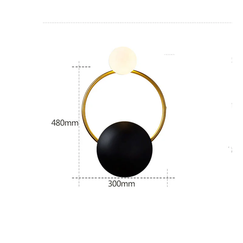 

Creative Personality Hardware Wall Lamp Weg Postmodern Living Room Bedside Bedroom Designer Model Room Decoration Sconce Light