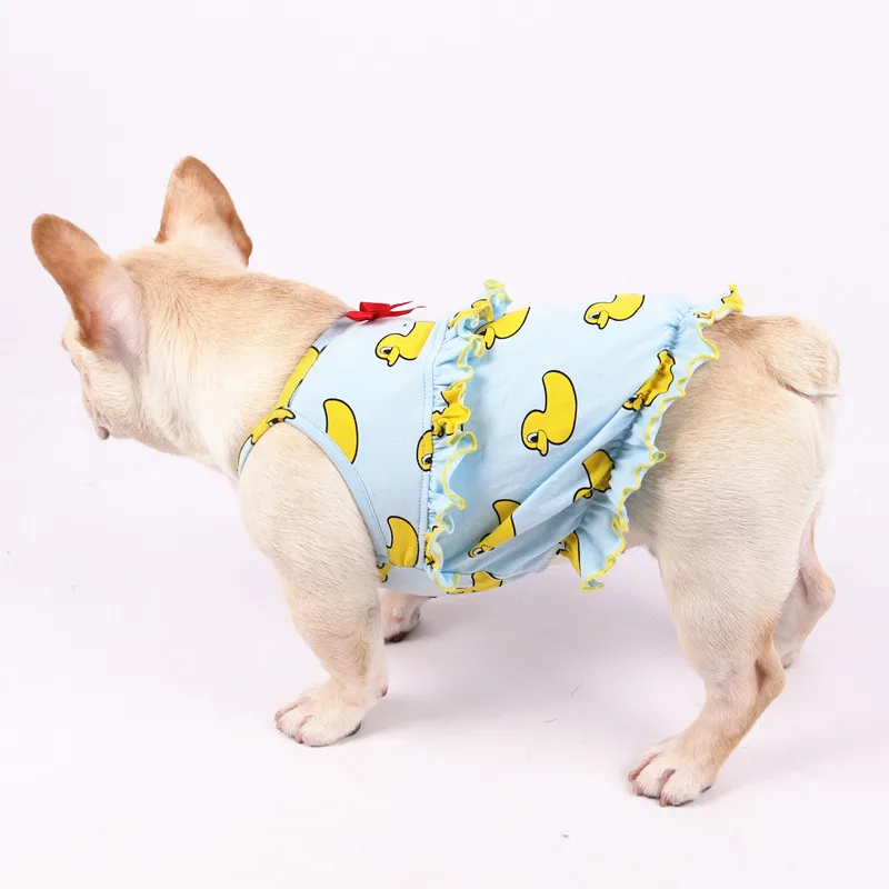 Одинаковая одежда для маленьких и средних собак милый костюм с принтом утки