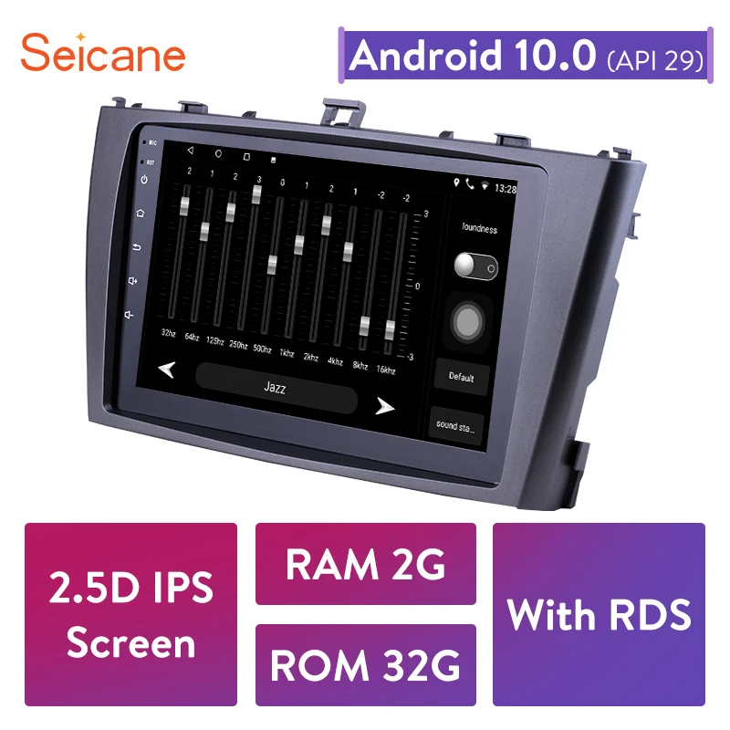 Seicane 9 &quotAndroid 10 0 для Toyota AVENSIS 2009 2010 2011 2012 2013 Автомобильный GPS навигатор Основной