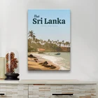 Модульная Картина на холсте с изображением пейзажа из Шри-Ланки, домашний декор, современный постер с принтом для гостиной, Настенная картина с рамкой