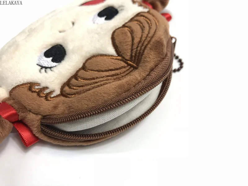 Мини сумка для монет кавайная молочная девушка наушников брелок Подвески