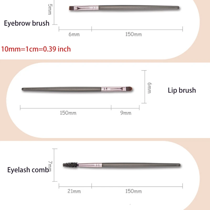

Makeup Brushes Set Foundation Blending Contour Powder Cosmetic Tools Professional Accessories Kit with Portable Bag C1FF