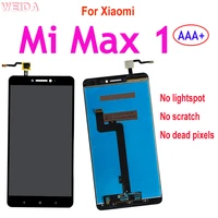 100 tested aaa 6 44 lcd for xiaomi mi max 1 lcd display touch screen digiziter assembly with frame for mi max lcd replacement