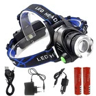 Налобный фонарь Z30568 Litwod, перезаряжаемый светодиодный, 3000lm T6L2, с датчиком движения, налобный светильник для кемпинга, фонарь