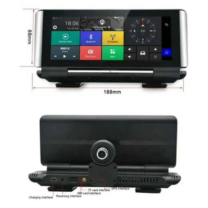 7 дюймовая консоль 3G HD1080p Автомобильный регистратор RYD8620(3G)|Видеорегистраторы| |