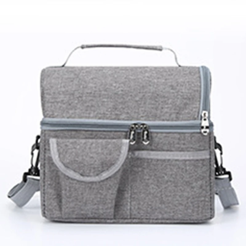 

Women Fresh Cooler Bags Waterproof Oxford Portable Zipper Thermal Lunch Bags For Lunch Box Tote Picnic Food Bags