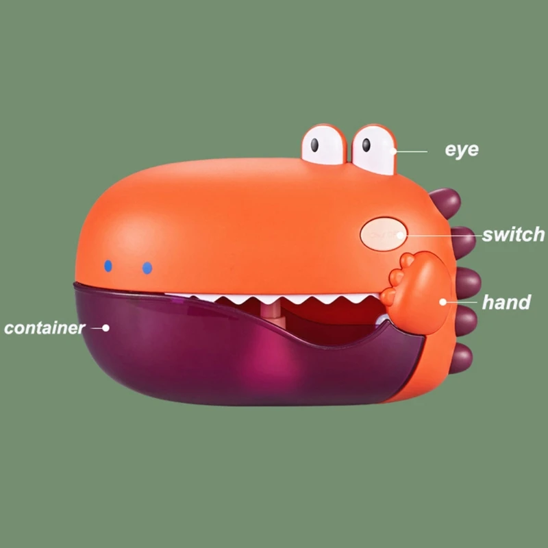 

Swimming Pool Toys Education Toy Bath Playing Toys Dinosaur Bubble Blowing Product Bubble Maker Bathtub Toy for Baby