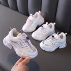 Детские кроссовки для малышей, младенцев, маленьких девочек, мальчиков, сетчатые дышащие мягкие кроссовки, повседневная мягкая детская обувь