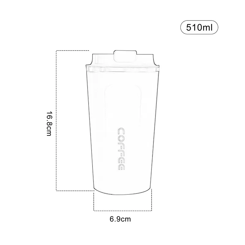 

Stainless Steel Thermos Flask Coffee Mug Double Thickened Car Thermos Mug Travel Thermo Cup Vacuum Coffee Cup Office Mug