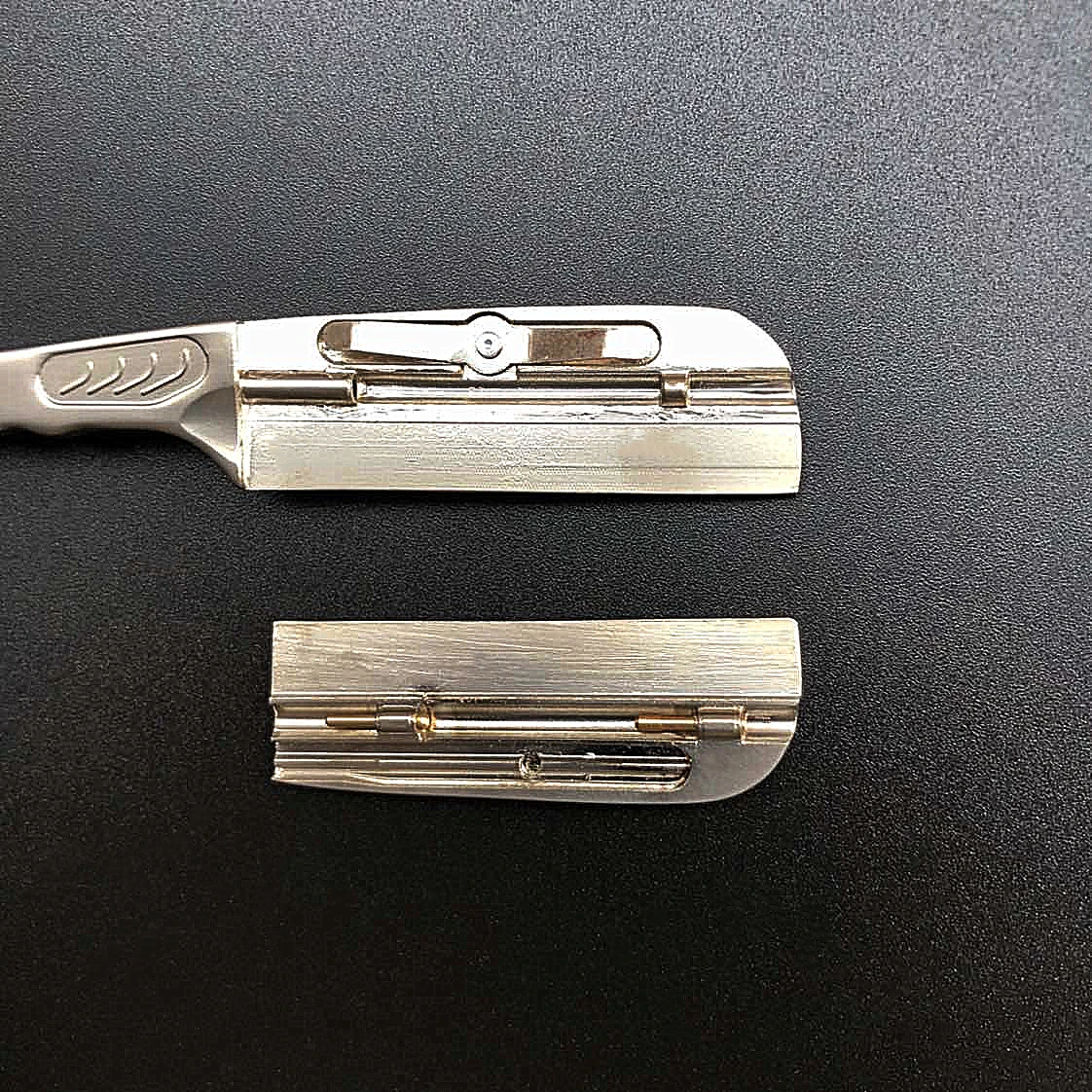 

Professional Straight Edge Barber Razor Woodle Handle Salon Straight Razor Folding Shaving Knife For Men With Blades G1215