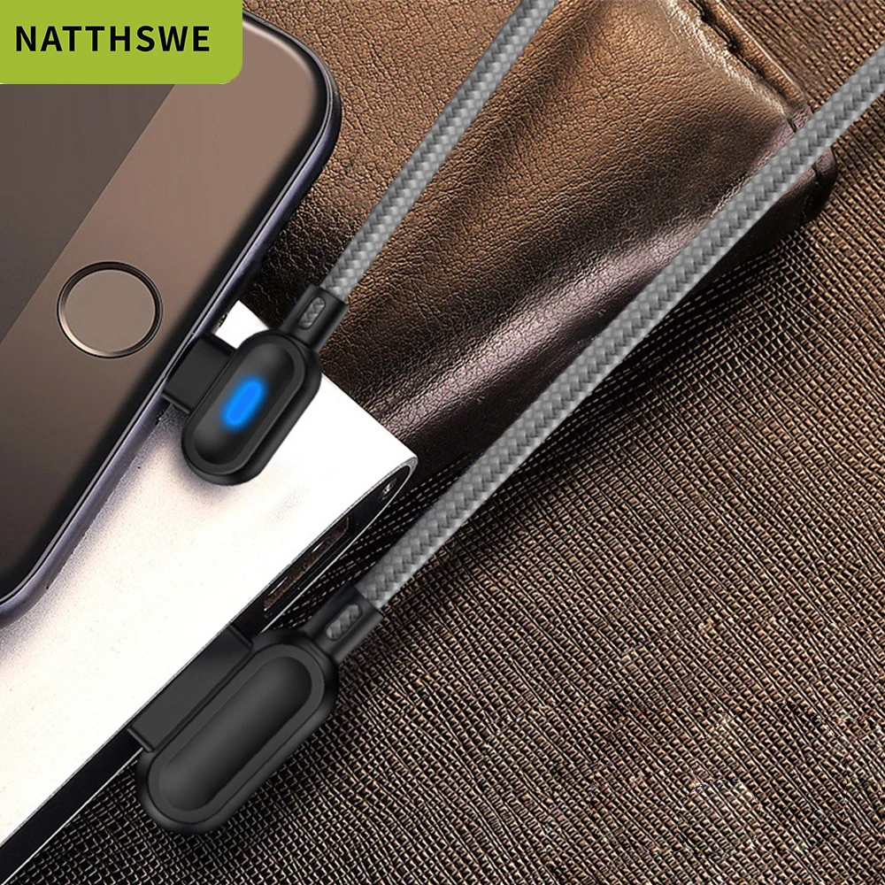 NATTHSWE 2.4A Быстрый USB кабель для iPhone 11 Pro XS MAX XR X 8 7 6s Plus 5 зарядный зарядное устройство