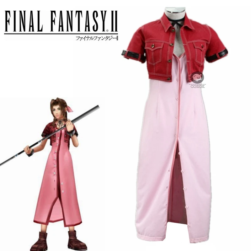 

Игра Final Fantasy VII Remake Гейнсборо Final Fantasy VII костюмы для косплея Для соблазнительное женское платье браслет пальто костюмы на Хэллоуин