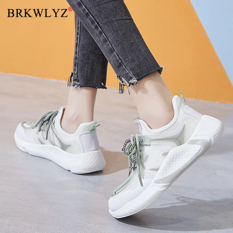 Модные кроссовки Женские из дышащей сетки Женская обувь на шнуровке Basket Femme Обувь