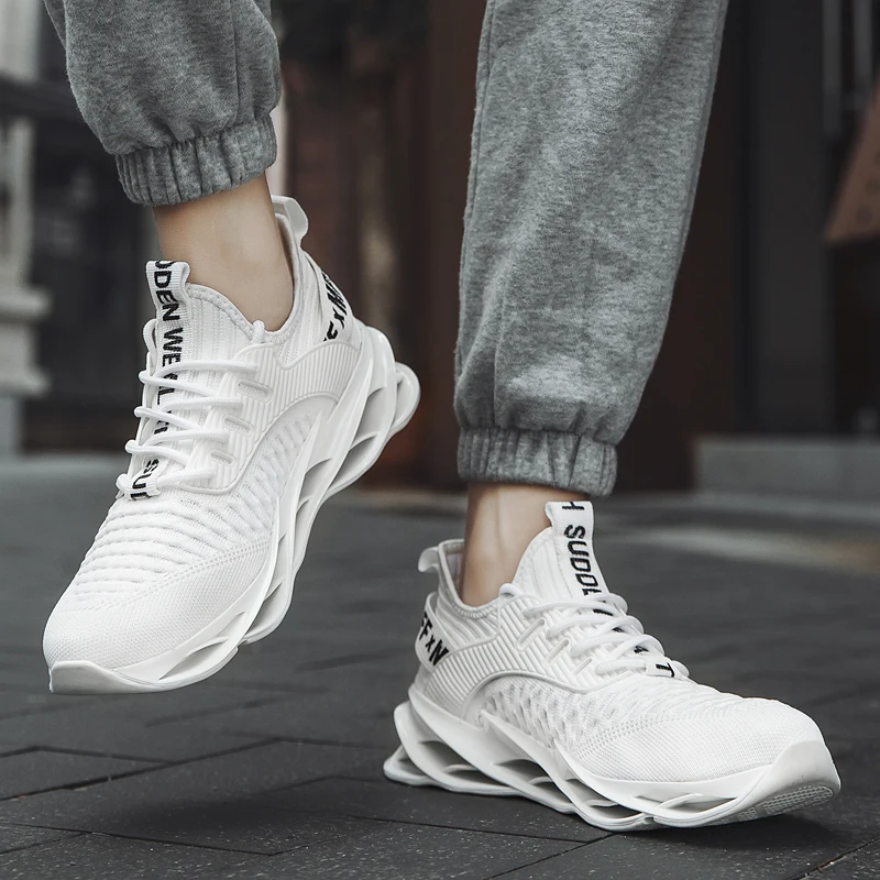 

New Running Shoes Comfortable Gym Shoes Leisure Outdoor Mens Sneakers Breathable Lightweight Green Sole Sport walking Footwear