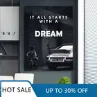 Картина на холсте Черно-белая it All Start with a Dream Room, Настенный декор, настенные художественные плакаты, принты, эстетическое украшение для дома