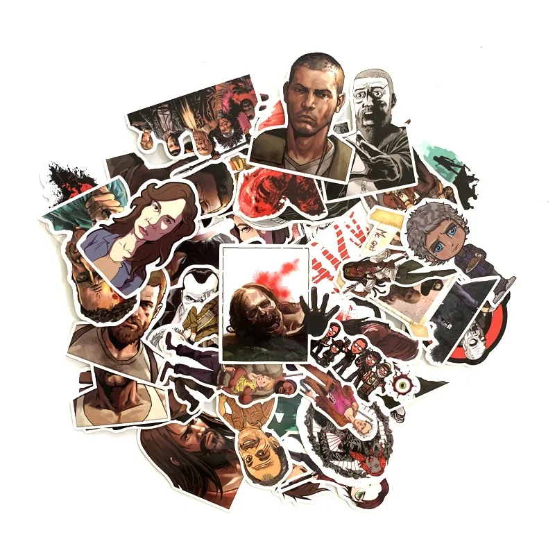 50 шт. Ходячие мертвецы персонажи фильма косплей наклейки из аниме Скрапбукинг diy