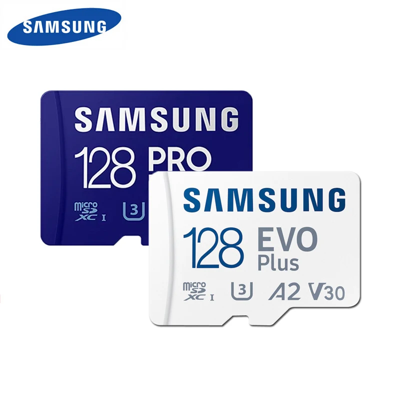 

SAMSUNG EVO Plus Micro SD Card 128GB Class 10 Transfer Speed up to 130M/s Memory Card PRO Plus 512G 256G 64GB A2 V30 U3 TF Card