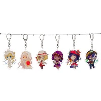 hot game identity v anime acrylic key chains figure cosplay priestess perfumer exquisite bag pendant cute key ring fans gift