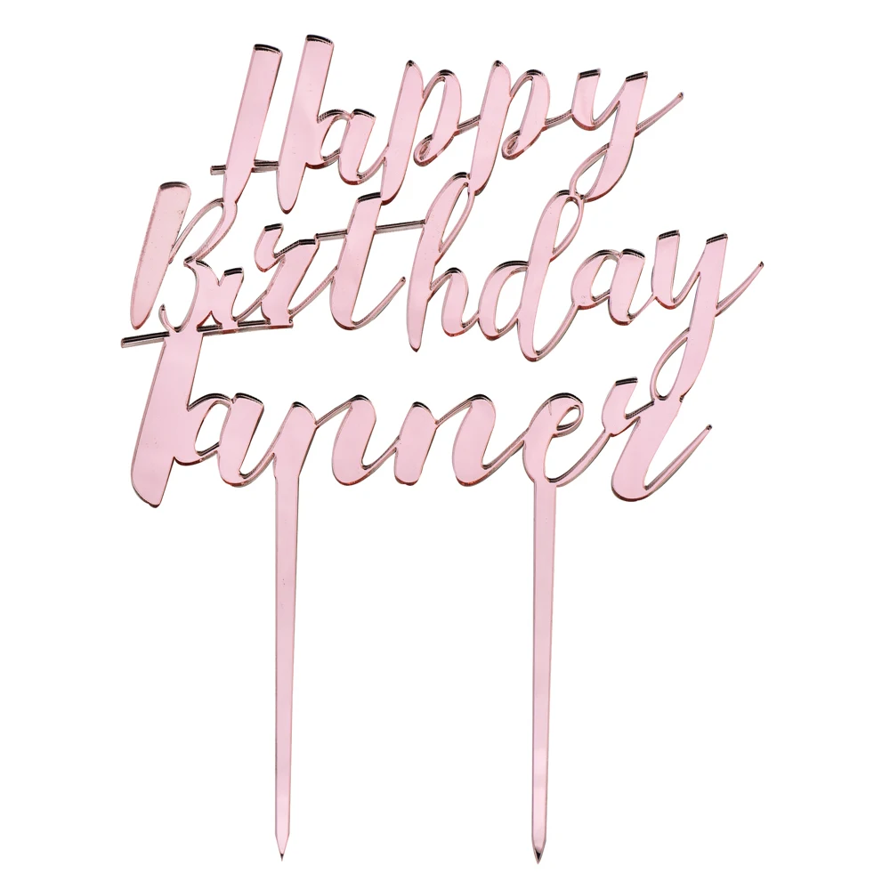 Персонализированный Топпер для детского торта на день рождения с гравировкой