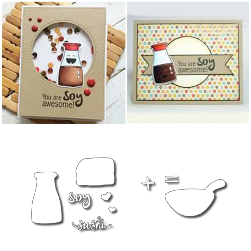 Соевый горшок для суши бутылки металлические режущие штампы кухонные