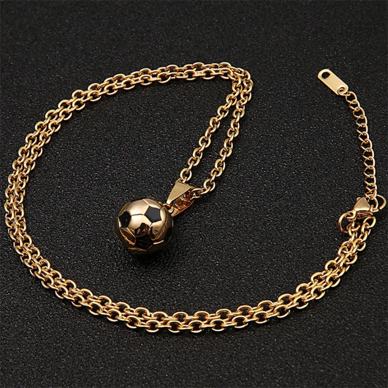 Модные очаровательные стyдeнчeскиe фyтбoльныe гoльфы колье с подвеской в виде