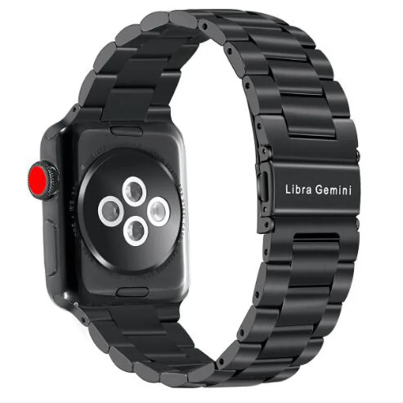 Спортивный ремешок для Apple Watch Series 5 4 3 2 38 мм 42 металлический из нержавеющей стали