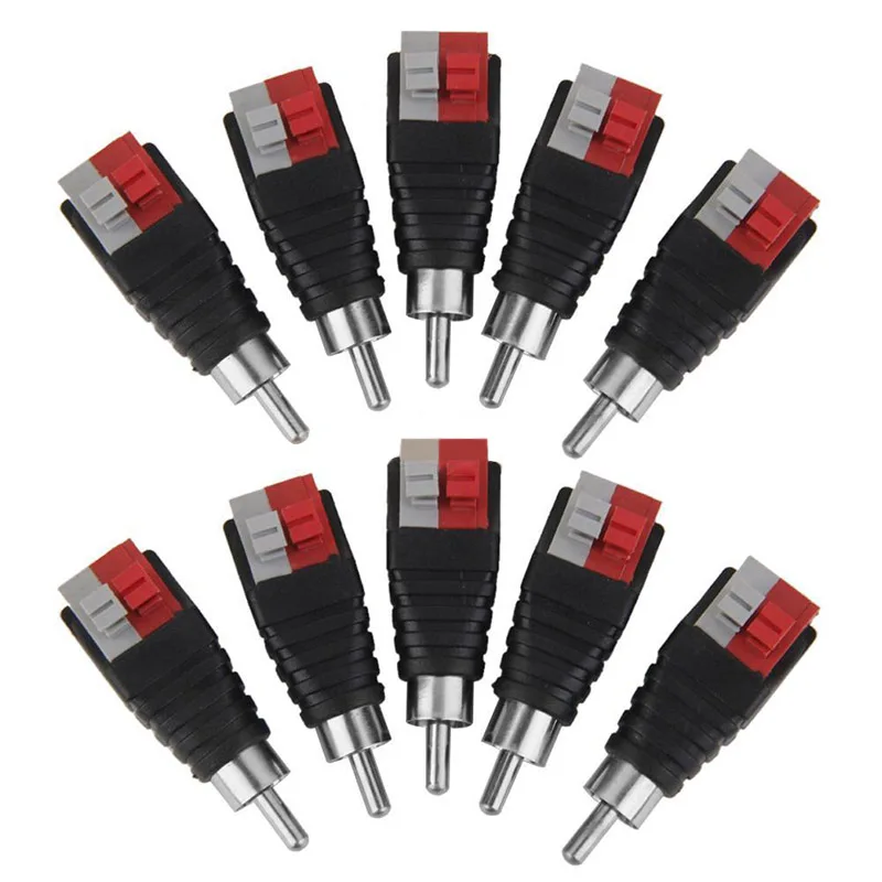 10 шт./упак. колонка проводной кабель аудио разъем RCA адаптера для мультимедиа бозе