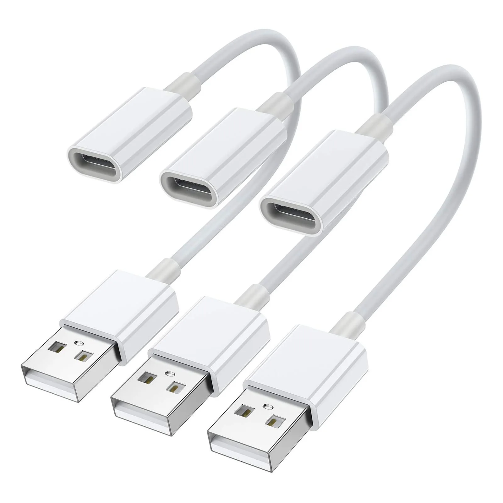 3 шт. USB C Женский к usb-штырем Зарядное устройство Кабельный адаптер конвертера
