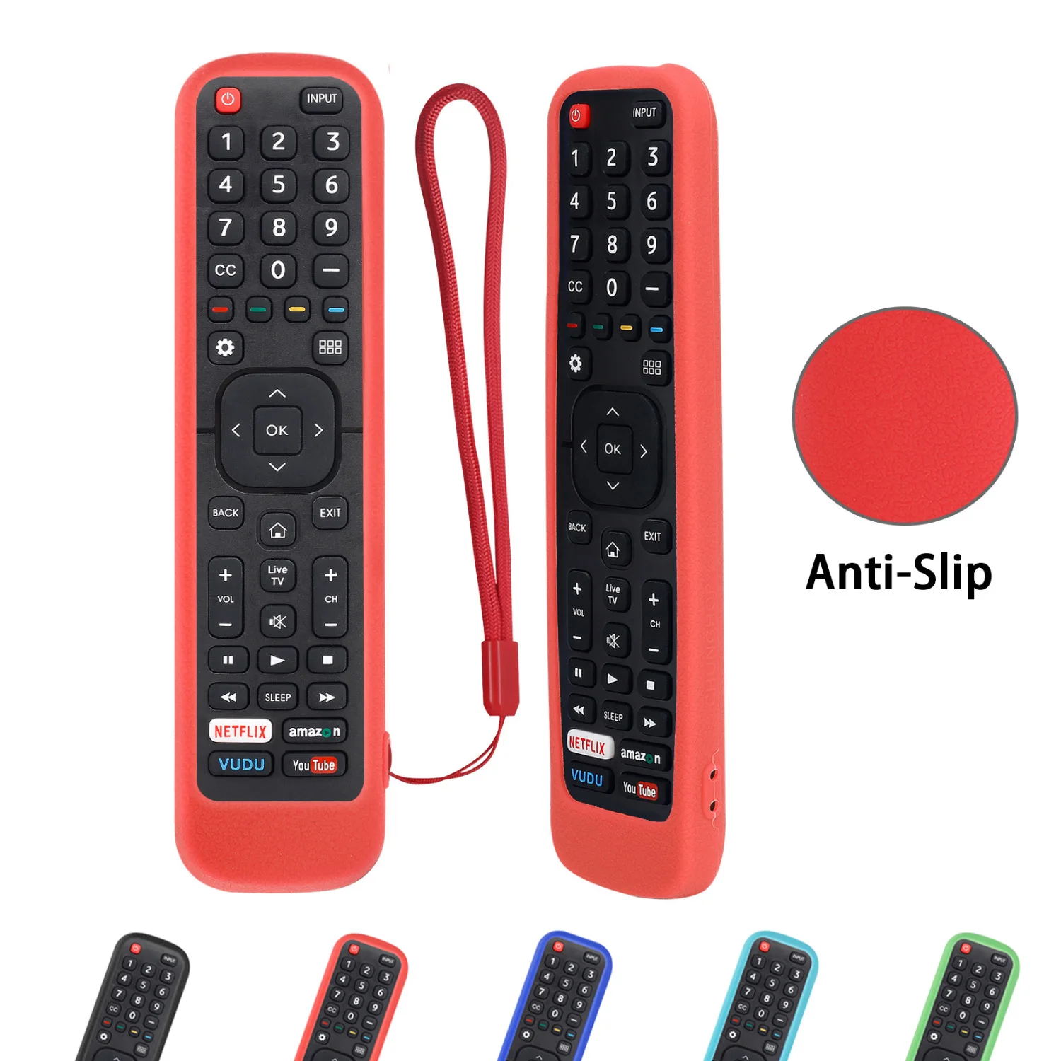 en2x27hs remote control protective case for hisense 55h6b50h7gb en2a27 led hdtv en 2a27 hdtv remote cover with loop cape free global shipping