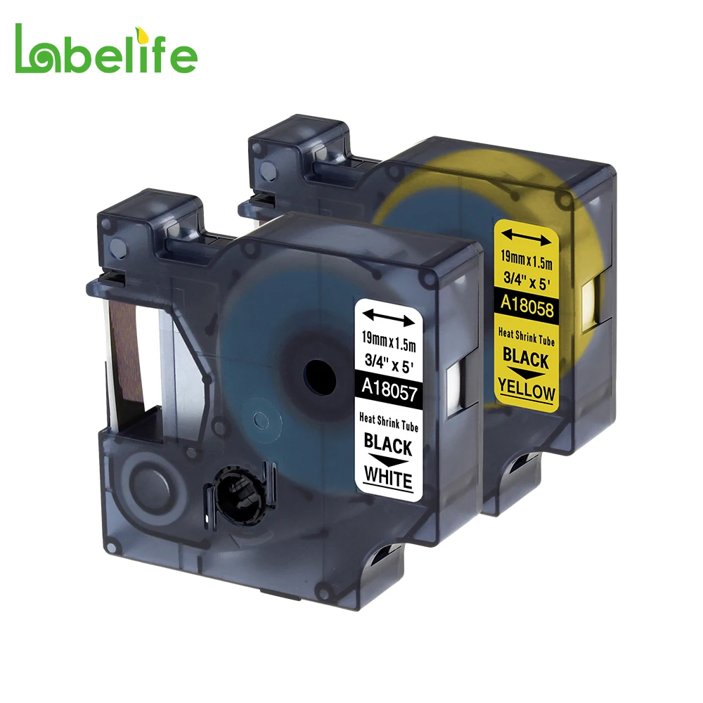 Термоусадочные трубки для лабораторий DYMO Rhino IND PRO1000 Rhino3000 18057 18058 2 шт./упаковка 4200