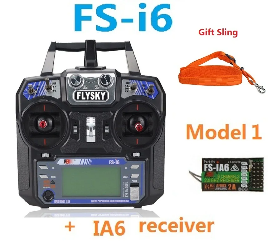 FS-I6 ia6 model1 FS Flysky I6 FS-i6 2,4G 6ch передатчик RC контроллер с iA6B X6B A8S IA6 iA10B приемник для самолета Heli UAV лодка - Цвет: FS-I6 ia6 model1