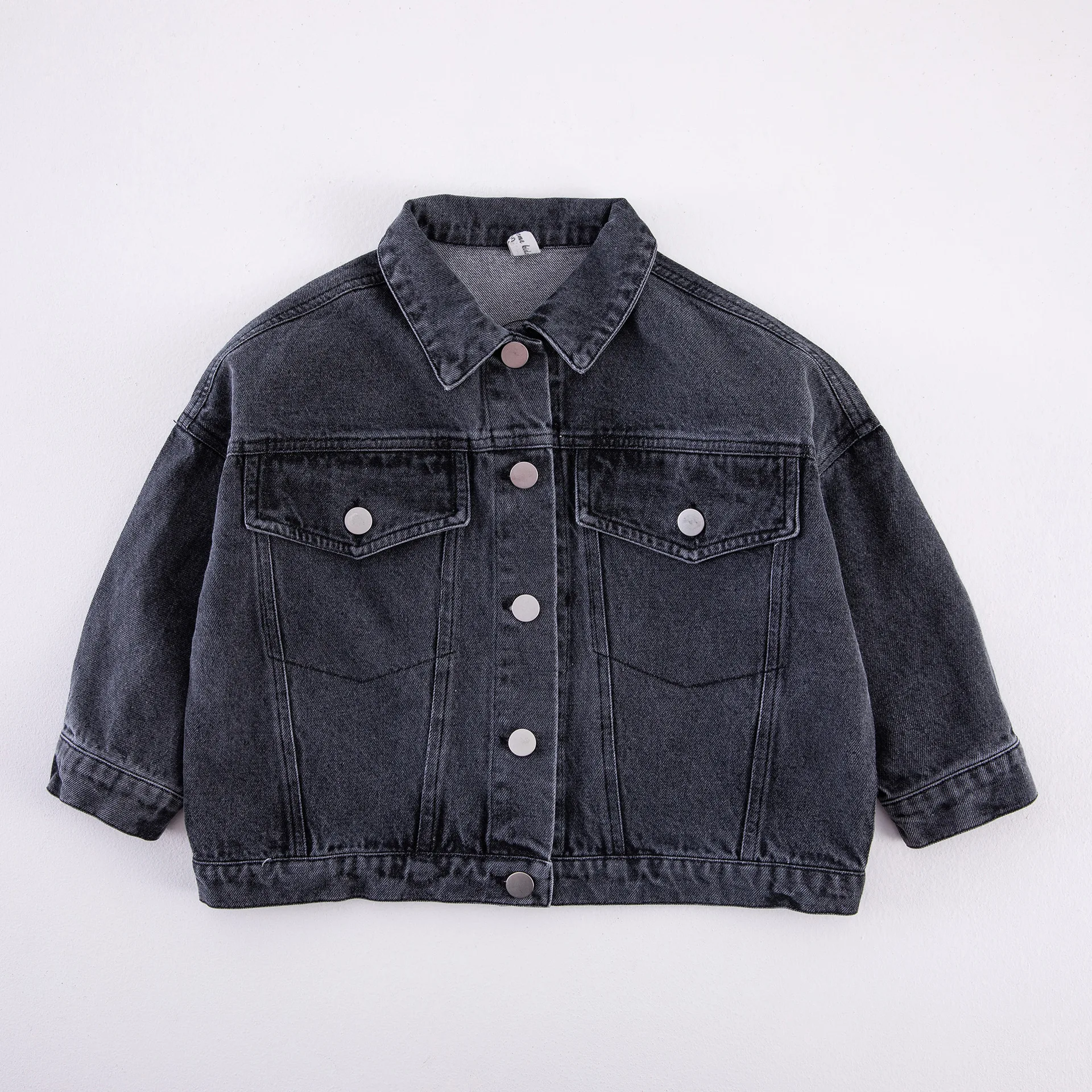 

2021 Autumn New Kids Coat Short Style Girls Denim Jacket Fashion Boys Outfit