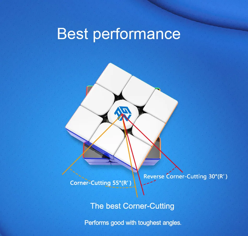 Новый волшебный скоростной куб GAN356 R S 3x3x3 профессиональная головоломка gan 356R