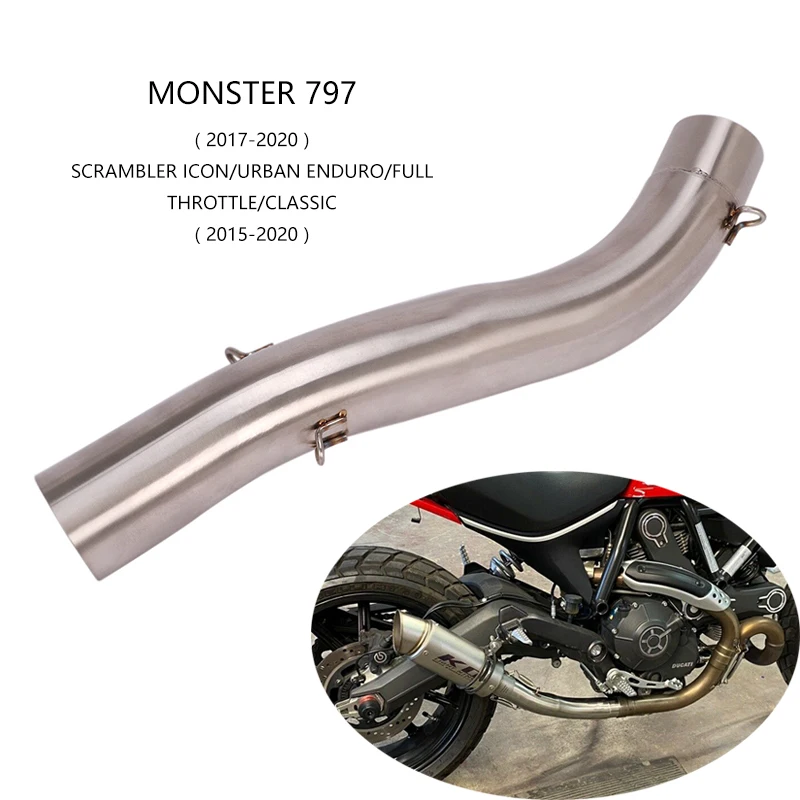 

Наконечники выхлопной трубы для Ducati Monster 797, глушитель из нержавеющей стали 304, 51 мм