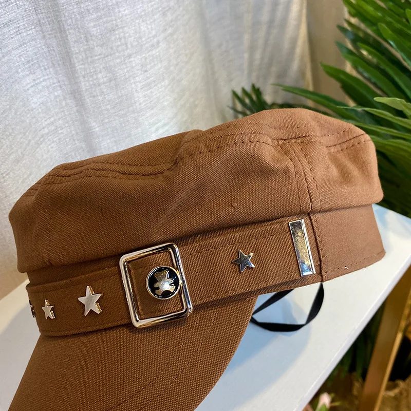 

New Women Military Cap Army Hats Caps Sailor Hat German Navy Hats Cotton High Quality Military Womens Hat Female Travel Hat