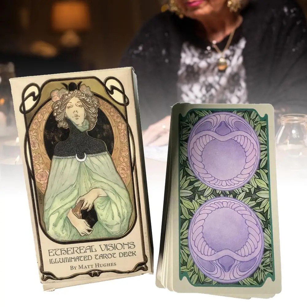 Карты Таро с подсветкой 80 Ethereal Visions подходят для начинающих и любителей карт не