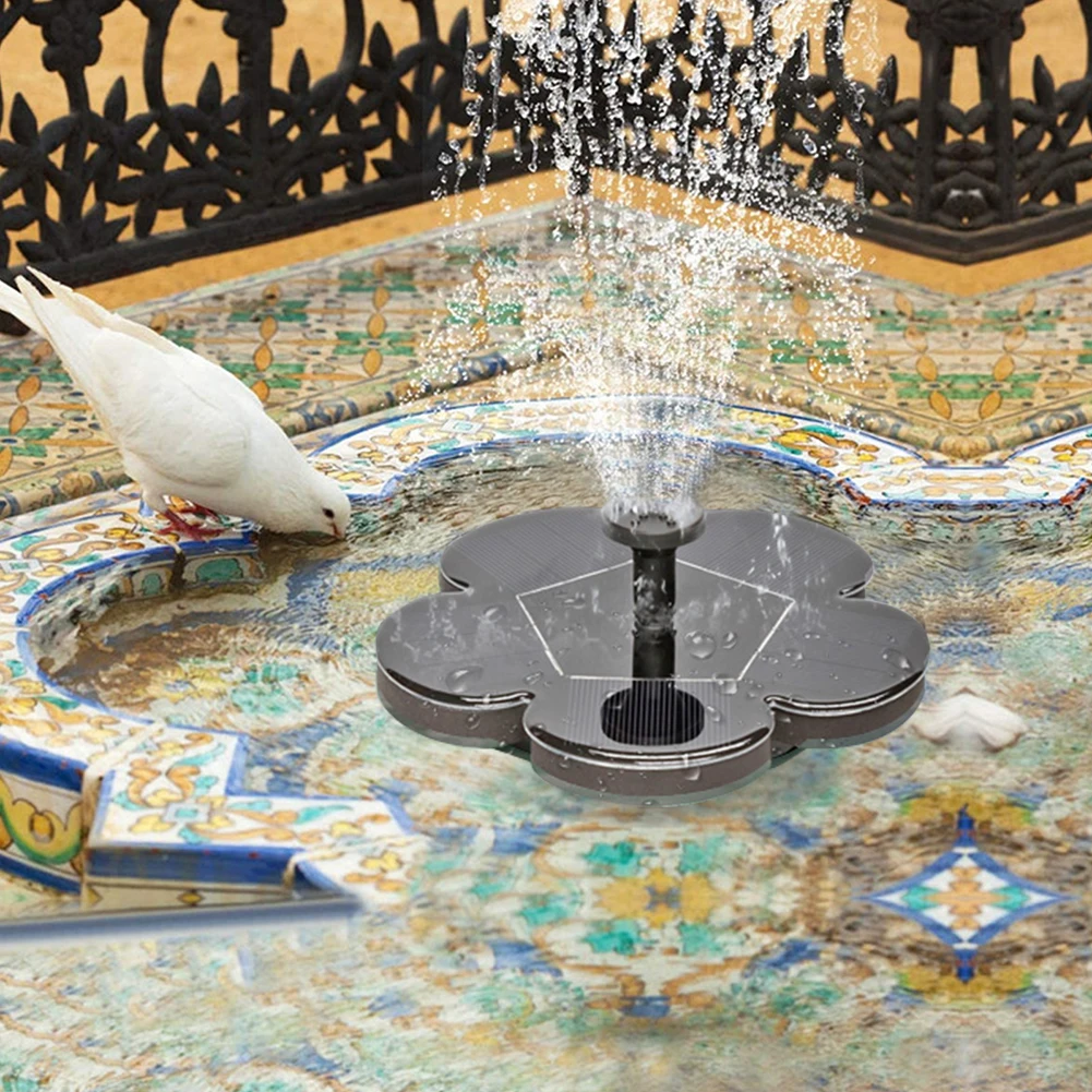 

Solar Power Water Fountain Pump Solar Bird Bath Water Floating Fountain Pond Garden Patio Decor Lawn Adornment
